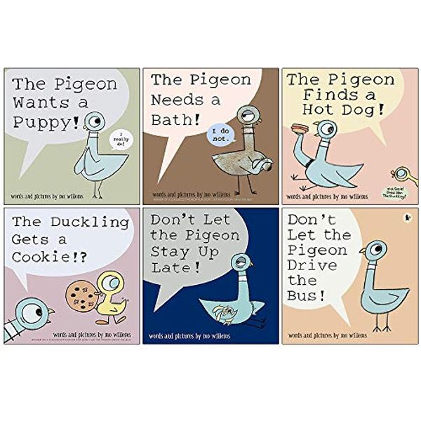 Cover Art for 9789124083809, Don't Let the Pigeon Series 6 Books Collection Set by Mo Willems (Pigeon Drive the Bus, Stay Up Late, Ducking Gets a Cookie, Finds a Hot Dog, Needs a Bath & Wants a Puppy) by Mo Willems