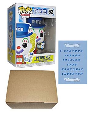 Cover Art for B0821TD7W6, Funko Pop Pez Ad Icons Peter PEZ Funko Pop #52 Vinyl Figure Bundle with 1 Cartoon Themed Trading Card + 1 Cardboard Pop Protector Box (Peter Pez Blue Hat Pop) by Unknown