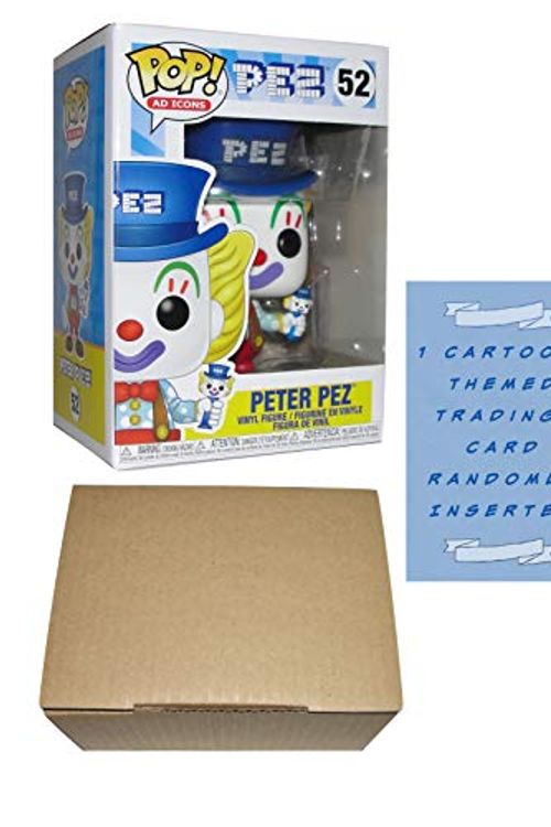 Cover Art for B0821TD7W6, Funko Pop Pez Ad Icons Peter PEZ Funko Pop #52 Vinyl Figure Bundle with 1 Cartoon Themed Trading Card + 1 Cardboard Pop Protector Box (Peter Pez Blue Hat Pop) by Unknown