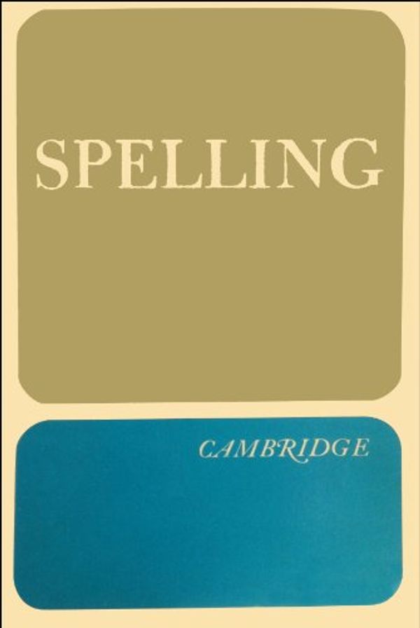 Cover Art for 9780842800761, Spelling by Cambridge