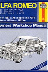 Cover Art for 9781850104483, Alfa Romeo Alfetta All Models 1973-87 Owner's Workshop Manual (Service & repair manuals) by Peter G. Strasman