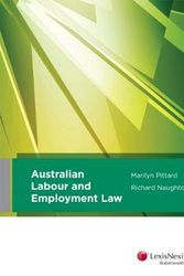 Cover Art for 9780409336016, Australian Labour and Employment Law by Pittard &. Naughton