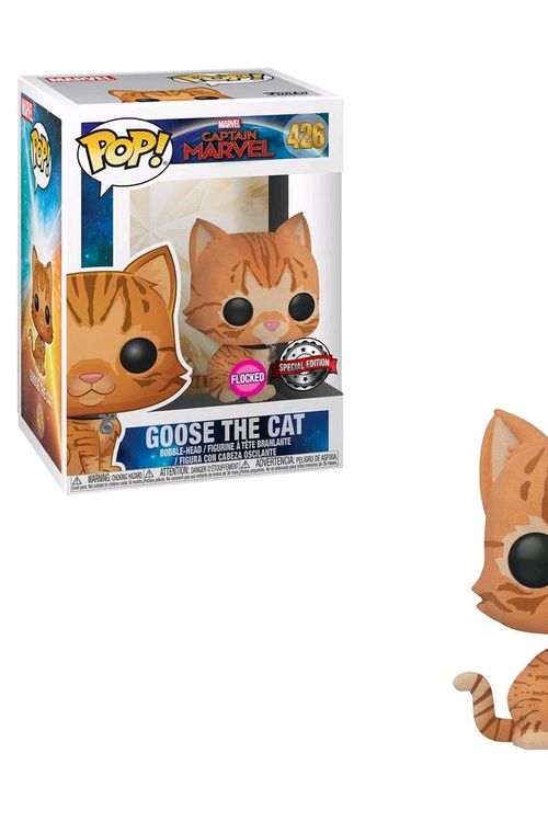 Cover Art for 0889698366069, Funko POP! Marvel Captain Marvel #426 Goose The Cat (Flocked) by Funko