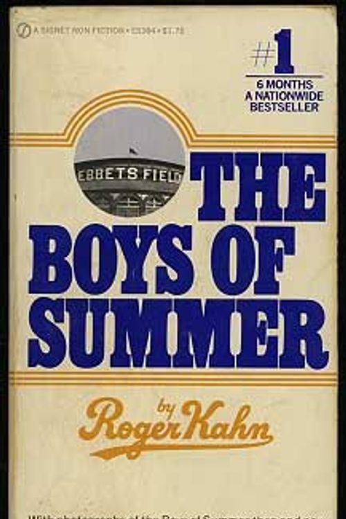 Cover Art for 9780451084934, The Boys of Summer by Roger Kahn