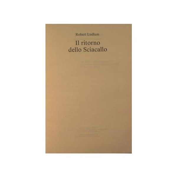 Cover Art for B007JTKDL6, Il Ritorno dello Sciacallo by Unknown