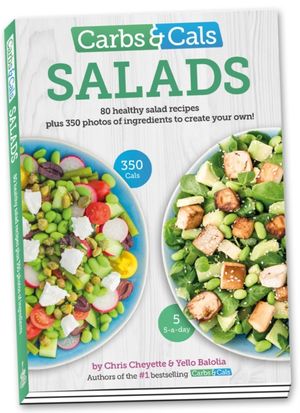 Cover Art for 9781908261182, Carbs & Cals Salads by Chris Cheyette, Yello Balolia