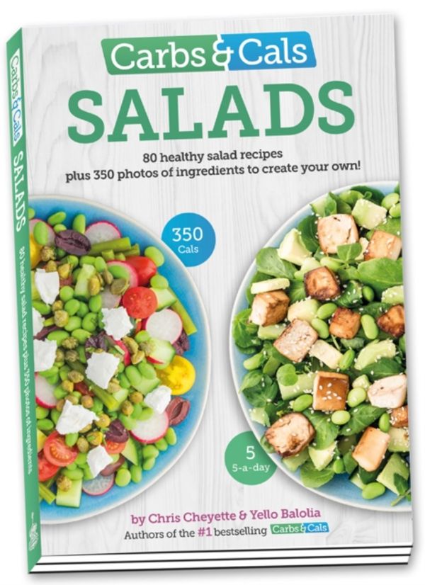 Cover Art for 9781908261182, Carbs & Cals Salads by Chris Cheyette, Yello Balolia