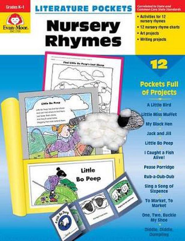 Cover Art for 9781557998194, Literature Pockets: Nursery Rhymes, Grades K-1 by Evan Moor