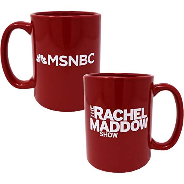Cover Art for B07WMPMHJK, The Rachel Maddow Show Logo Ceramic Mug, Red 15 oz - Official Mug As Seen On MSNBC by 