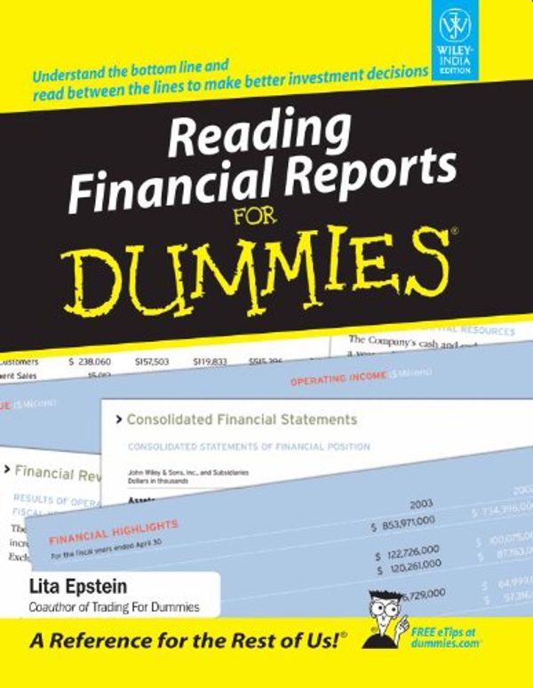 Cover Art for 9788126510115, Reading Financial Reports for Dummies by Lita Epstein