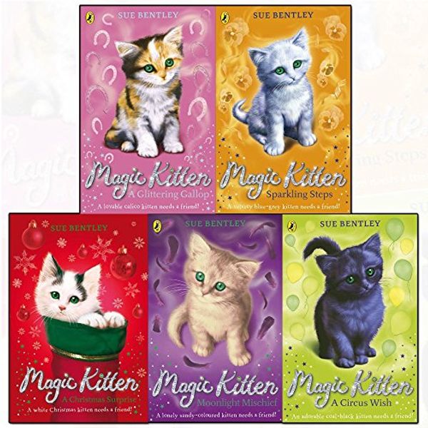 Cover Art for 9789123612024, Magic Kitten Collection 5 Books Set By Sue Bentley (A Glittering Gallop, Sparkling Steps, A Christmas Surprise, Moonlight Mischief, A Circus Wish) by Sue Bentley