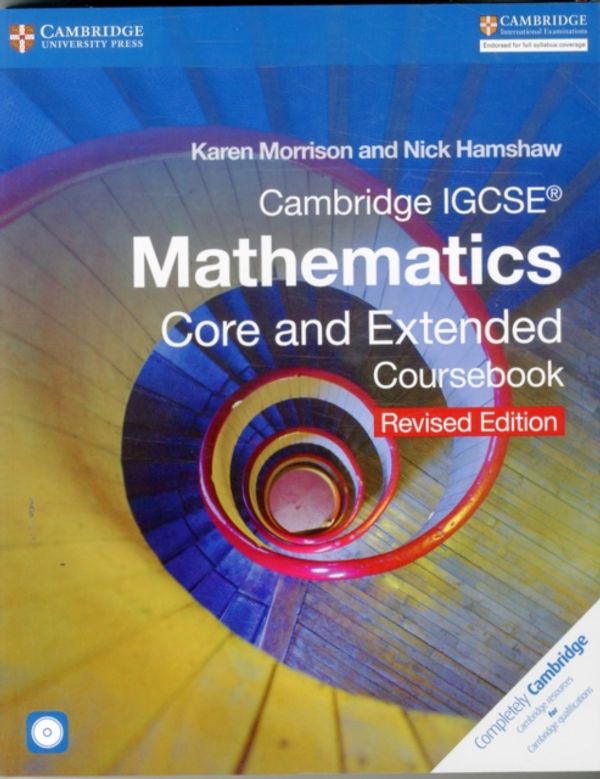 Cover Art for 9781316605639, Cambridge IGCSE Mathematics Core and Extended Coursebook with CD-ROM by Karen Morrison