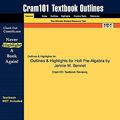 Cover Art for 9781616540852, Outlines and Highlights for Holt Pre-Algebra by Jennie M. Bennet by Cram101 Textbook Reviews