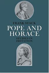 Cover Art for 9780521266956, Pope and Horace: Studies in Imitation by Frank Stack