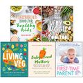 Cover Art for 9789123799596, Vegetarian Food for Healthy Kids, Very Veggie Family Cookbook [Hardcover], Living on the Veg [Hardcover], Baby Food Matters, First-Time Parent 5 Books Collection Set by Nicola Graimes, Sara Ask, Lisa Bjarbo, Clive Gifford, Jacqueline Meldrum, Dr. Clare Llewellyn, Hayley Syrad, Lucy Atkins