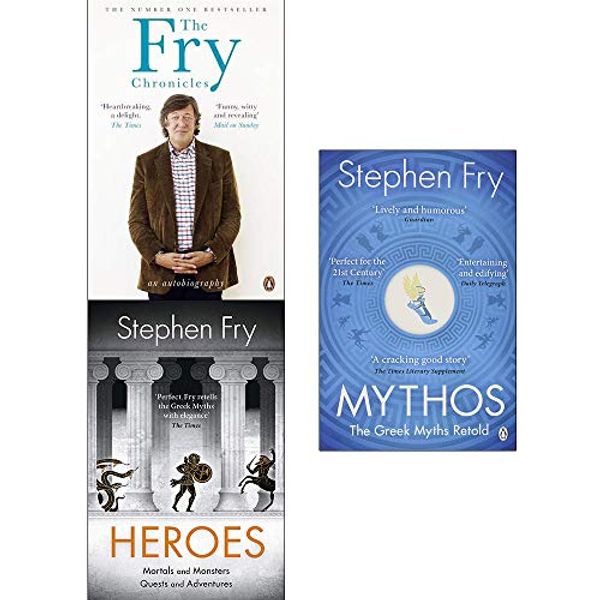 Cover Art for 9789123760930, Stephen fry collection set (the fry chronicles, heroes [hardcover], mythos the greek myths retold) by Stephen Fry