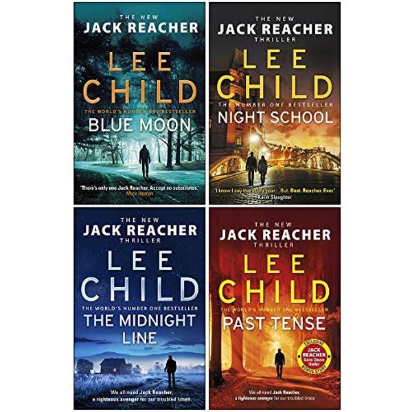 Cover Art for 9789123913206, Lee Child Jack Reacher Series 5: 4 Books Set (Blue Moon [Hardcover], Night School, The Midnight Line, Past Tense) by Lee Child