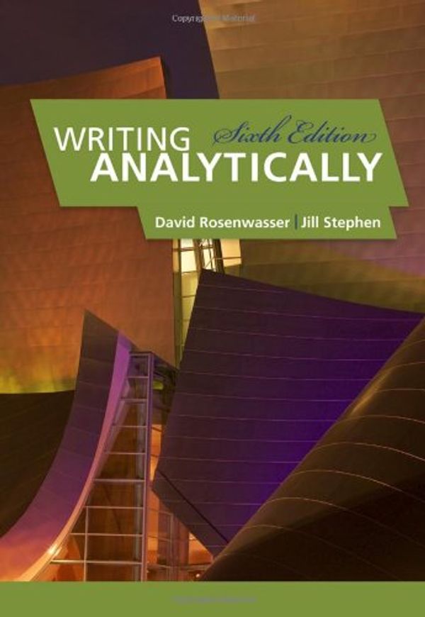 Cover Art for 9780155080706, Rosenwasser Writing Analytically 2e by David Rosenwasser