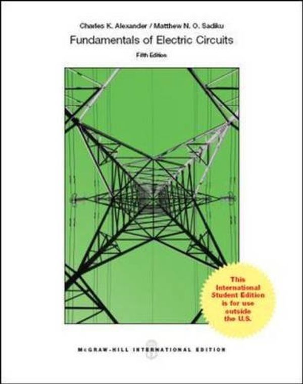 Cover Art for 9781259071393, Fundamentals of Electric Circuits by Charles Alexander