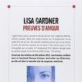 Cover Art for 9782226251930, Preuves d'amour by Lisa Gardner