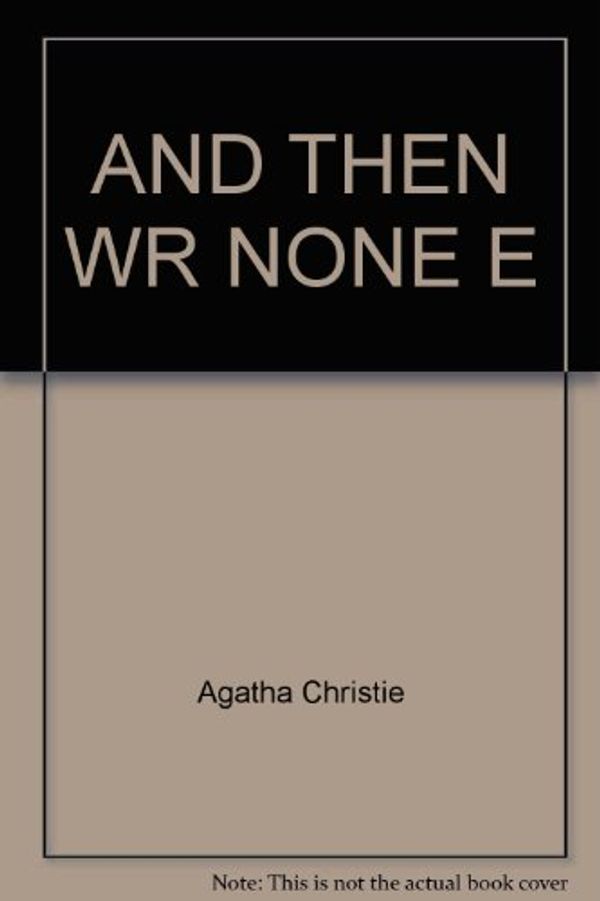 Cover Art for 9780671424572, And Then There Were None by Agatha Christie