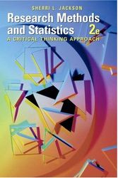 Cover Art for 9780534556600, Research Methods and Statistics by Sherri L. Jackson