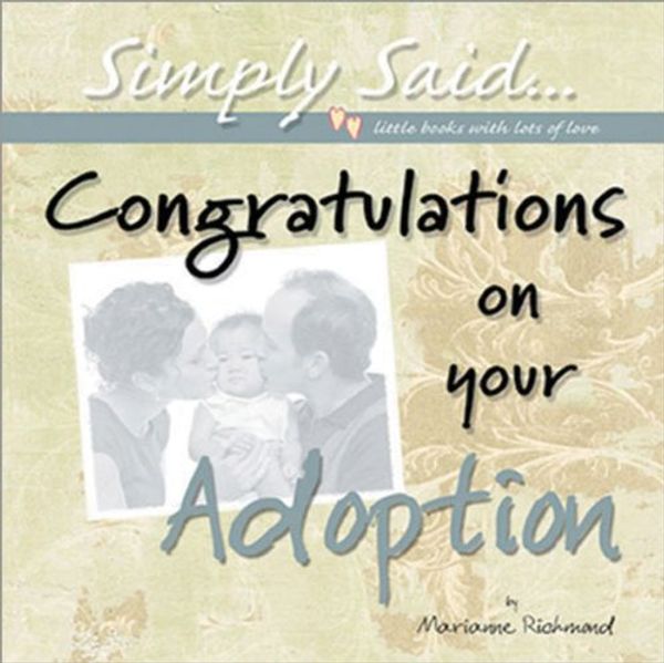 Cover Art for 9780977465194, Congratulations on Your Adoption by Marianne Richmond