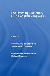 Cover Art for 9780415059244, Rhyming Dictionary of the English Language by John Walker