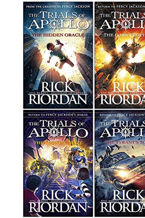 Cover Art for 9789123894284, Rick Riordan The Trials of Apollo Collection 4 Books Set (The Hidden Oracle, The Dark Prophecy, The Burning Maze, The Tyrant's Tomb [Hardcover]) by Rick Riordan