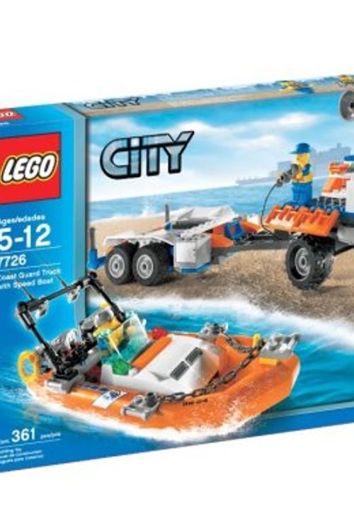 Cover Art for 0673419102520, Coast Guard Truck with Speed Boat Set 7726 by Lego