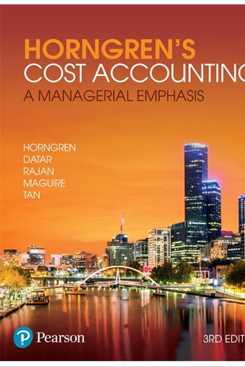 Cover Art for 9781488612640, Cost Accounting by Charles Horngren, Srikant Datar, Madhav Rajan, William Maguire, Rebecca Tan