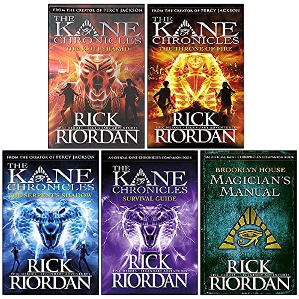 Cover Art for 9789124144951, Rick Riordan Kane Chronicles Series 5 Books Collection Set (The Red Pyramid, The Throne of Fire, The Serpent's Shadow, [Hardcover] Survival Guide, [Hardcover] Brooklyn House Magician’s Manual) by Rick Riordan