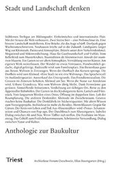 Cover Art for 9783038630630, Stadt und Landschaft denken: Anthologie zur Baukultur by Baumgarten, Elias und Architektur Forum Ostschweiz