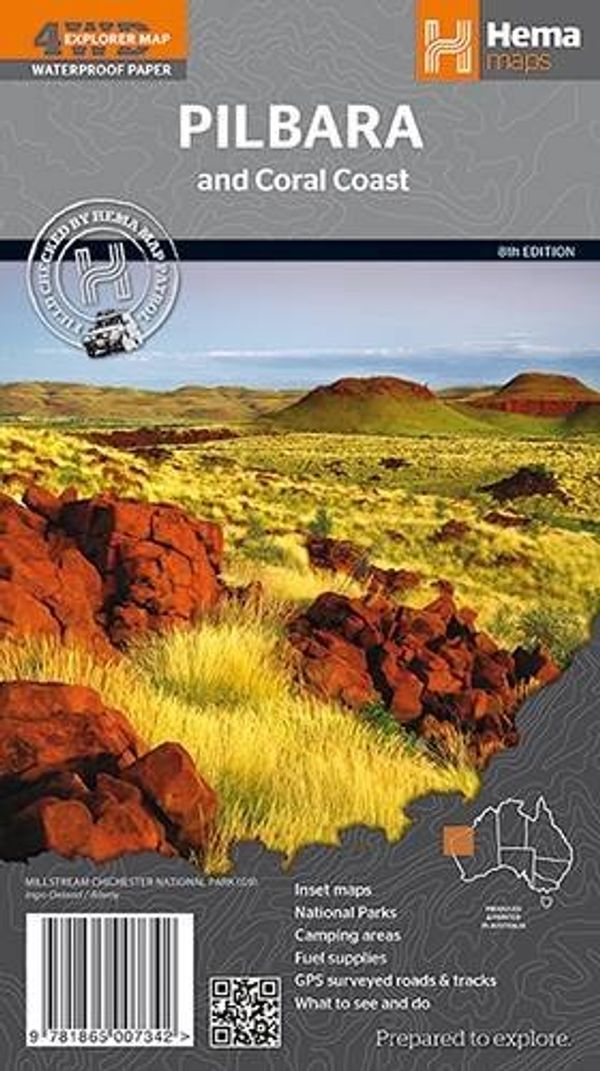Cover Art for 9781865007342, Pilbara and Coral Coast4WD Explorer Map : 8th Edition by Hema Maps Pty, LTD