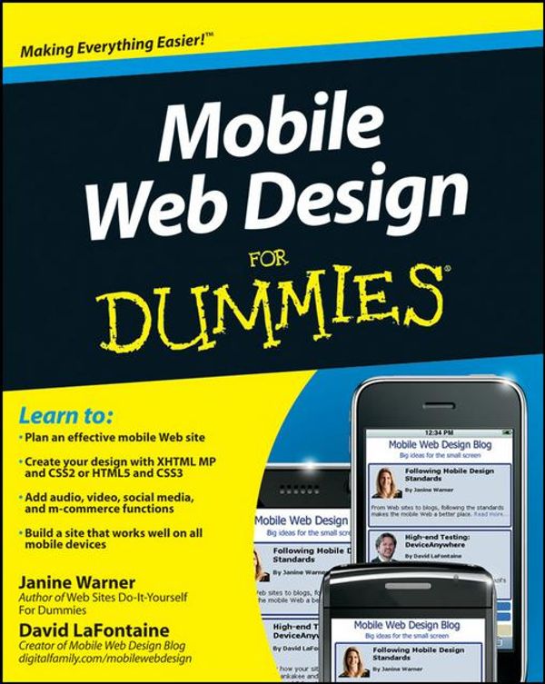Cover Art for 9780470931882, Mobile web design for dummies by by Janine Warner and David LaFontaine