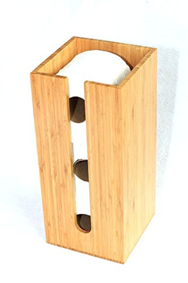 Cover Art for 0045925795792, Bamboo Toilet Paper Holder perfect for toilet paper storage or general bathroom storage a freestanding toilet paper holder handmade from biodegradable bamboo by 