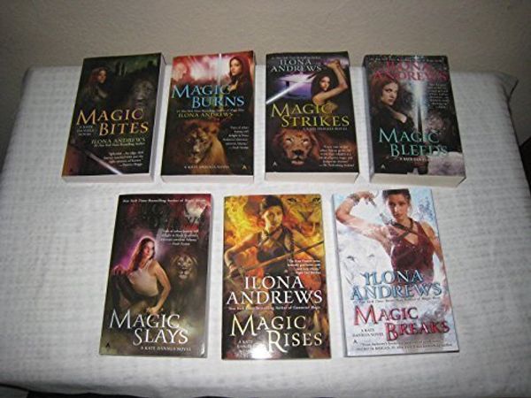 Cover Art for B017YFA9VS, Books 1-7 of Ilona Andrews Kate Daniels Magic Series (Set Includes: Magic Bites, Magic Burns, Magic Strikes, Magic Bleeds, Magic Slays, Magic Rises and Magic Breaks) by 