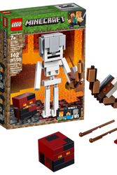 Cover Art for 0673419304344, Minecraft Skeleton BigFig with Magma Cube Set 21150 by LEGO