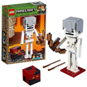 Cover Art for 0673419304344, Minecraft Skeleton BigFig with Magma Cube Set 21150 by LEGO