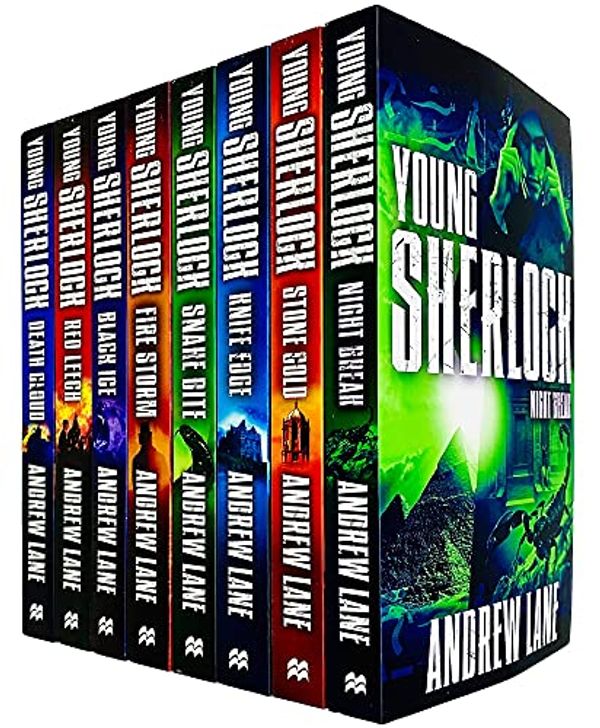 Cover Art for 9781509880355, Andrew Lane Young Sherlock Holmes 8 Books Collection Set (Night Break, Stone Cold, Knife Edge, Snake Bite, Fire Storm, Black Ice, Red Leech, Death Cloud) by Andrew Lane