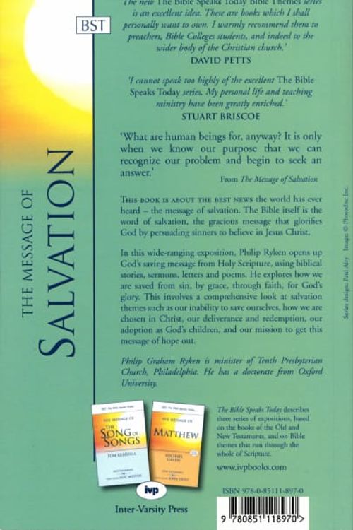 Cover Art for 9780851118970, The Message of Salvation by Philip Ryken