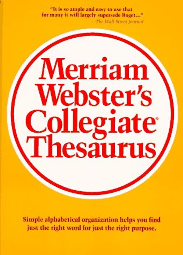 Cover Art for 9780877791690, Merriam-Webster's Collegiate Thesaurus by Merriam Webster