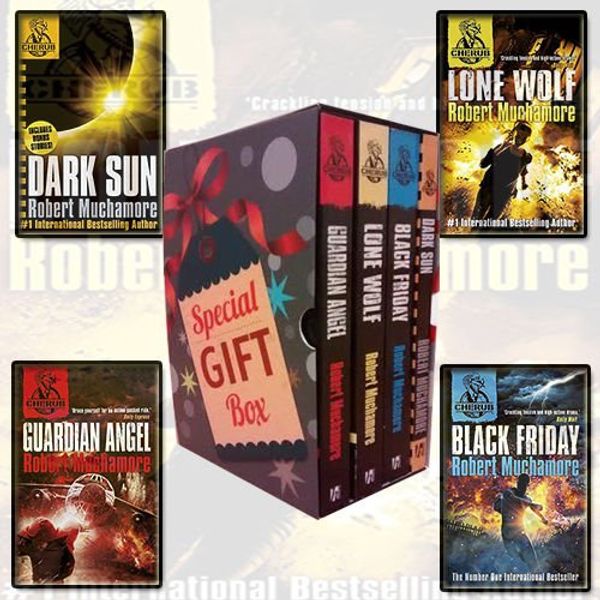 Cover Art for 9789123475049, Robert Muchamore Cherub Series Collection 3 Books Bundle Gift Wrapped Box set Specially for you (Dark Sun and other stories (CHERUB), Guardian Angel-B Format, Black Friday-B Format, Lone Wolf-B Format) by Robert Muchamore