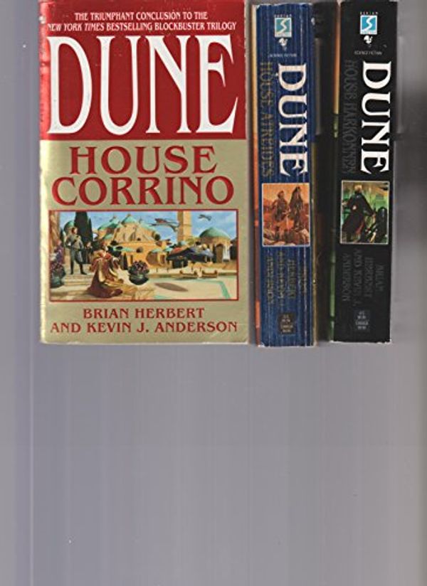 Cover Art for B01MR06GH3, DUNE - Set Of 3 Books - House Harkonnen - House Atreides - House Corrino. by Brian Kevin J. Herbert-Anderson