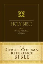 Cover Art for 9780310442523, NIV Single-column Reference Bible by Zondervan
