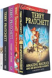 Cover Art for 9789124145651, Terry Pratchett Discworld Novels Series 5 Books Collection Set (The Amazing Maurice and his Educated Rodents, The Wee Free Men, Thief Of Time, Night Watch, The Last Hero) by Terry Pratchett