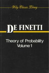 Cover Art for 9780471588825, Theory of Probability: v. 1 & 2 by B De Finetti