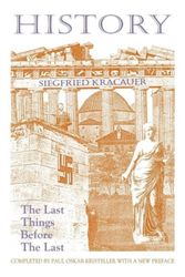Cover Art for 9781558760806, History by Siegfried Kracauer