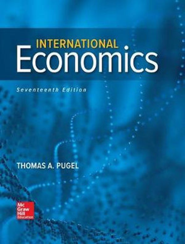 Cover Art for 9781260484106, International Economics by Thomas Pugel