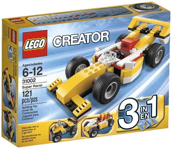 Cover Art for 0673419189774, Super Racer Set 31002 by LEGO